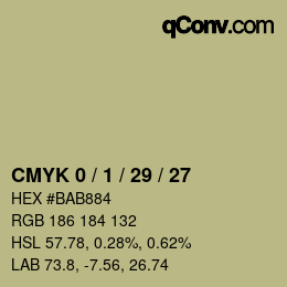 Color code: CMYK 0 / 1 / 29 / 27 | qconv.com