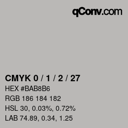 Color code: CMYK 0 / 1 / 2 / 27 | qconv.com