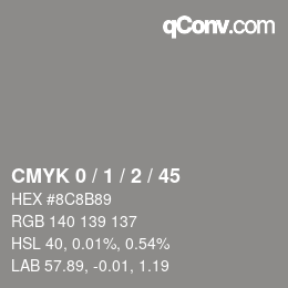 Color code: CMYK 0 / 1 / 2 / 45 | qconv.com