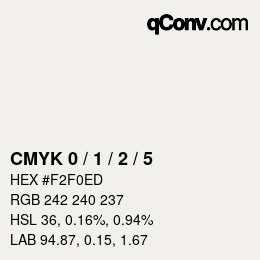 カラーコード: CMYK 0 / 1 / 2 / 5 | qconv.com