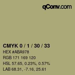 Color code: CMYK 0 / 1 / 30 / 33 | qconv.com