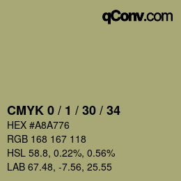 Color code: CMYK 0 / 1 / 30 / 34 | qconv.com