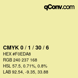 Color code: CMYK 0 / 1 / 30 / 6 | qconv.com