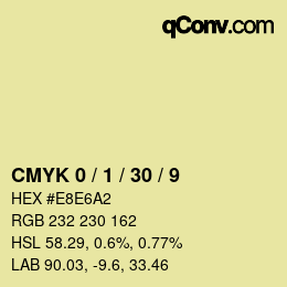 Color code: CMYK 0 / 1 / 30 / 9 | qconv.com