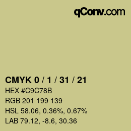 Color code: CMYK 0 / 1 / 31 / 21 | qconv.com