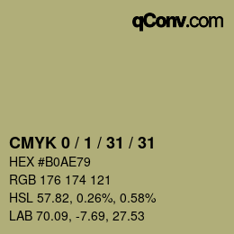 Color code: CMYK 0 / 1 / 31 / 31 | qconv.com