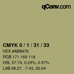 Color code: CMYK 0 / 1 / 31 / 33 | qconv.com