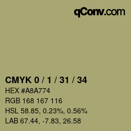 Color code: CMYK 0 / 1 / 31 / 34 | qconv.com