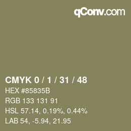 Color code: CMYK 0 / 1 / 31 / 48 | qconv.com