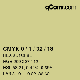 Color code: CMYK 0 / 1 / 32 / 18 | qconv.com