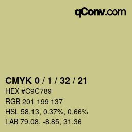 Color code: CMYK 0 / 1 / 32 / 21 | qconv.com