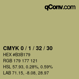 Color code: CMYK 0 / 1 / 32 / 30 | qconv.com