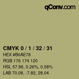 颜色代码: CMYK 0 / 1 / 32 / 31 | qconv.com