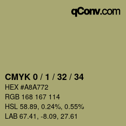 Color code: CMYK 0 / 1 / 32 / 34 | qconv.com