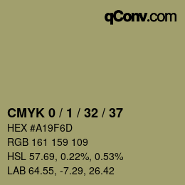 カラーコード: CMYK 0 / 1 / 32 / 37 | qconv.com