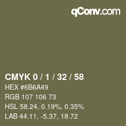 Color code: CMYK 0 / 1 / 32 / 58 | qconv.com