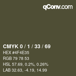 Color code: CMYK 0 / 1 / 33 / 69 | qconv.com