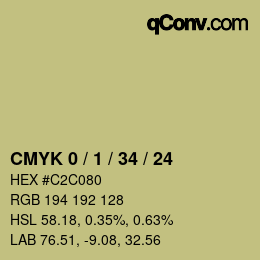 Color code: CMYK 0 / 1 / 34 / 24 | qconv.com