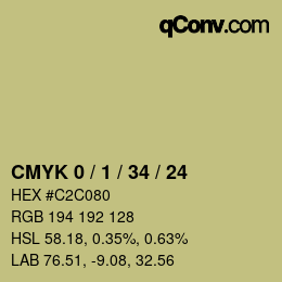 Color code: CMYK 0 / 1 / 34 / 24 | qconv.com