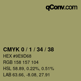 Color code: CMYK 0 / 1 / 34 / 38 | qconv.com