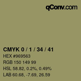 Color code: CMYK 0 / 1 / 34 / 41 | qconv.com