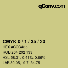 Color code: CMYK 0 / 1 / 35 / 20 | qconv.com