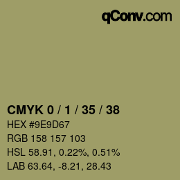 Color code: CMYK 0 / 1 / 35 / 38 | qconv.com