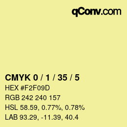 Color code: CMYK 0 / 1 / 35 / 5 | qconv.com