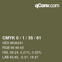 Color code: CMYK 0 / 1 / 35 / 61 | qconv.com
