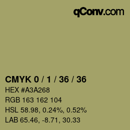 Color code: CMYK 0 / 1 / 36 / 36 | qconv.com