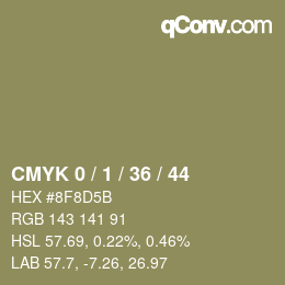 Color code: CMYK 0 / 1 / 36 / 44 | qconv.com