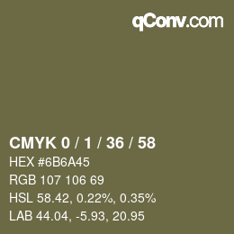 Color code: CMYK 0 / 1 / 36 / 58 | qconv.com