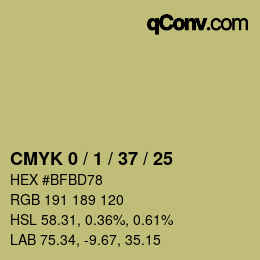 Color code: CMYK 0 / 1 / 37 / 25 | qconv.com