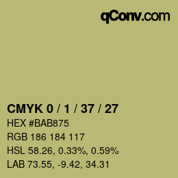 Color code: CMYK 0 / 1 / 37 / 27 | qconv.com