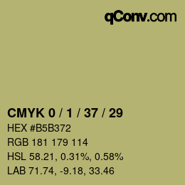 Color code: CMYK 0 / 1 / 37 / 29 | qconv.com