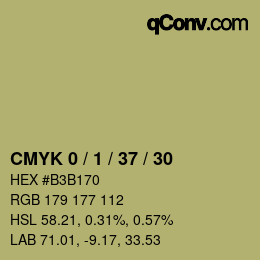 Color code: CMYK 0 / 1 / 37 / 30 | qconv.com