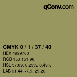 颜色代码: CMYK 0 / 1 / 37 / 40 | qconv.com