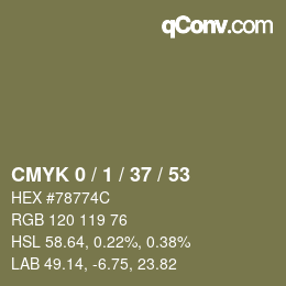Color code: CMYK 0 / 1 / 37 / 53 | qconv.com