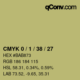 颜色代码: CMYK 0 / 1 / 38 / 27 | qconv.com