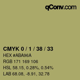 Color code: CMYK 0 / 1 / 38 / 33 | qconv.com