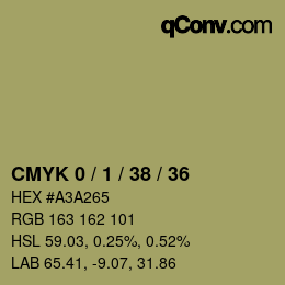 Color code: CMYK 0 / 1 / 38 / 36 | qconv.com