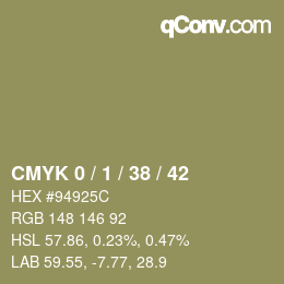 Color code: CMYK 0 / 1 / 38 / 42 | qconv.com