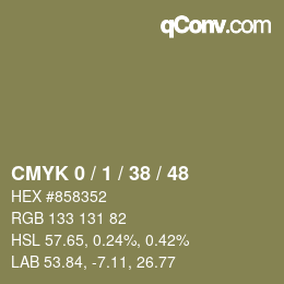 Color code: CMYK 0 / 1 / 38 / 48 | qconv.com