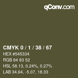 Color code: CMYK 0 / 1 / 38 / 67 | qconv.com