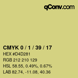 Color code: CMYK 0 / 1 / 39 / 17 | qconv.com