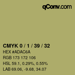 Color code: CMYK 0 / 1 / 39 / 32 | qconv.com