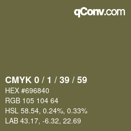 Color code: CMYK 0 / 1 / 39 / 59 | qconv.com