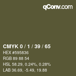 Color code: CMYK 0 / 1 / 39 / 65 | qconv.com