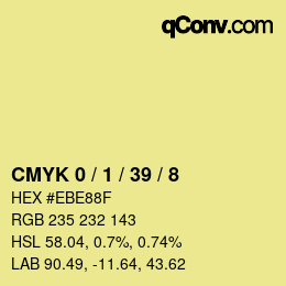 Color code: CMYK 0 / 1 / 39 / 8 | qconv.com