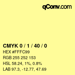 Color code: CMYK 0 / 1 / 40 / 0 | qconv.com